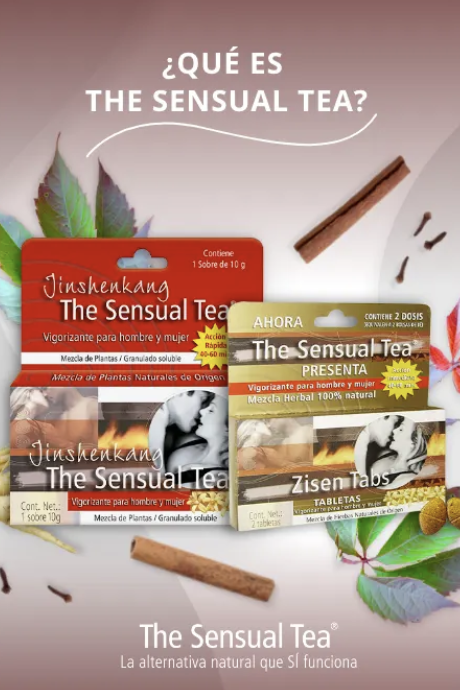 Empaques oficiales de Jinshenkang The Sensual Tea granulado soluble y The Sensual Tea Zisen Tabs